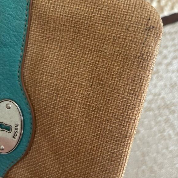 Fossil Key-Per Wristlet teal and beige - Picture 5 of 13
